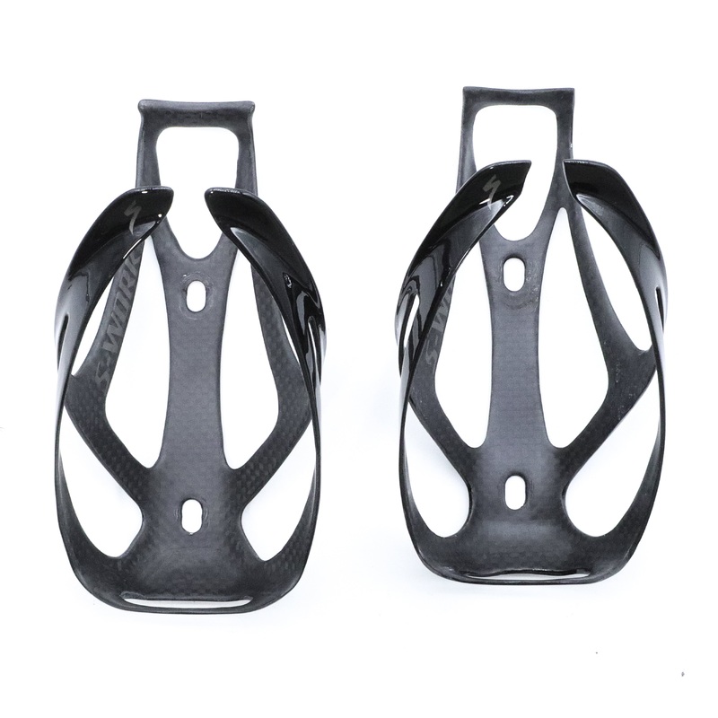 Specialized S-Works Rib III Gloss Carbon Top Load Bottle Cages Pair – 48g