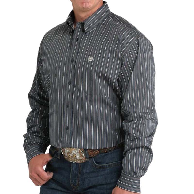Cinch Men’s Striped Button Down Shirt