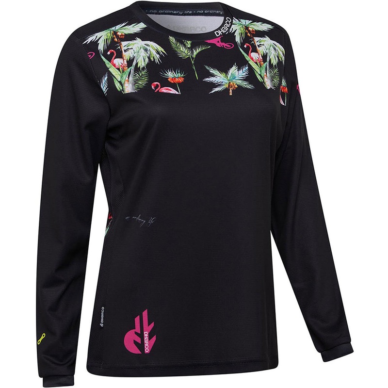 DHaRCO Women’s Long Sleeve Gravity Jersey – L – Flamingo