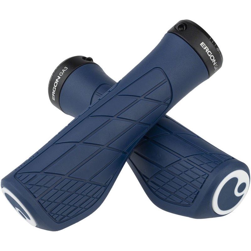 Ergon GA3 Grips – Nightride Blue, Lock-On, Small