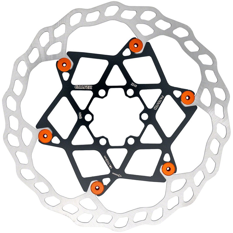 Galfer Floating Wave Disc Brake Rotor – 203mm x 2.0mm 6-Bolt Orange