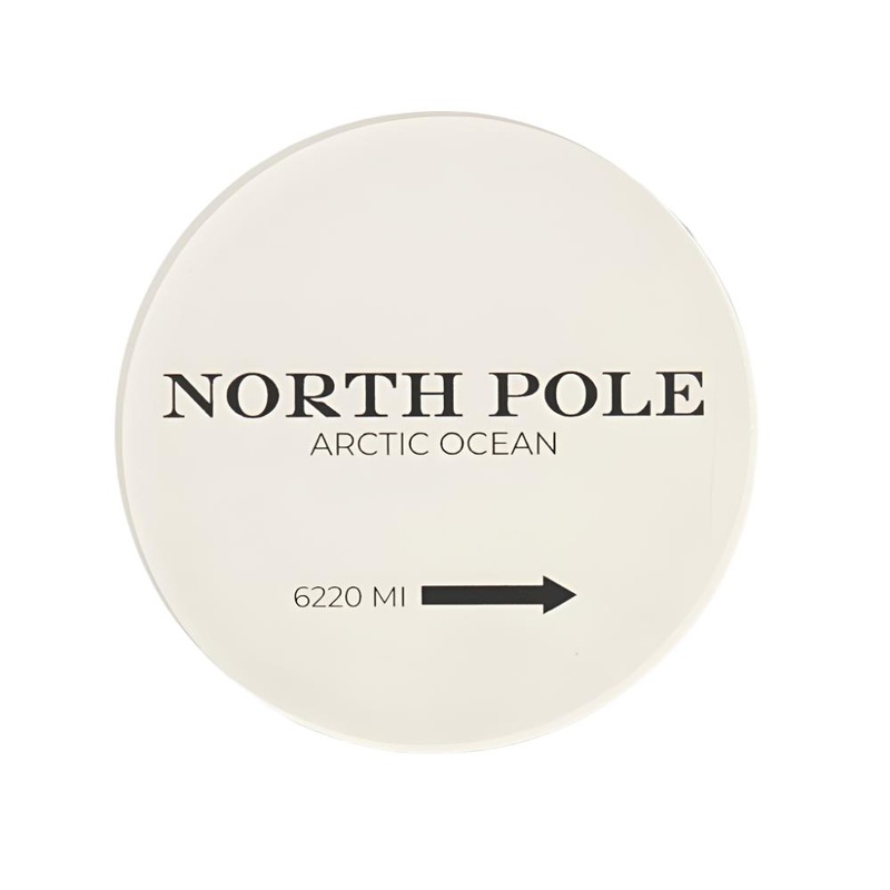 North Pole Acrylic Coaster