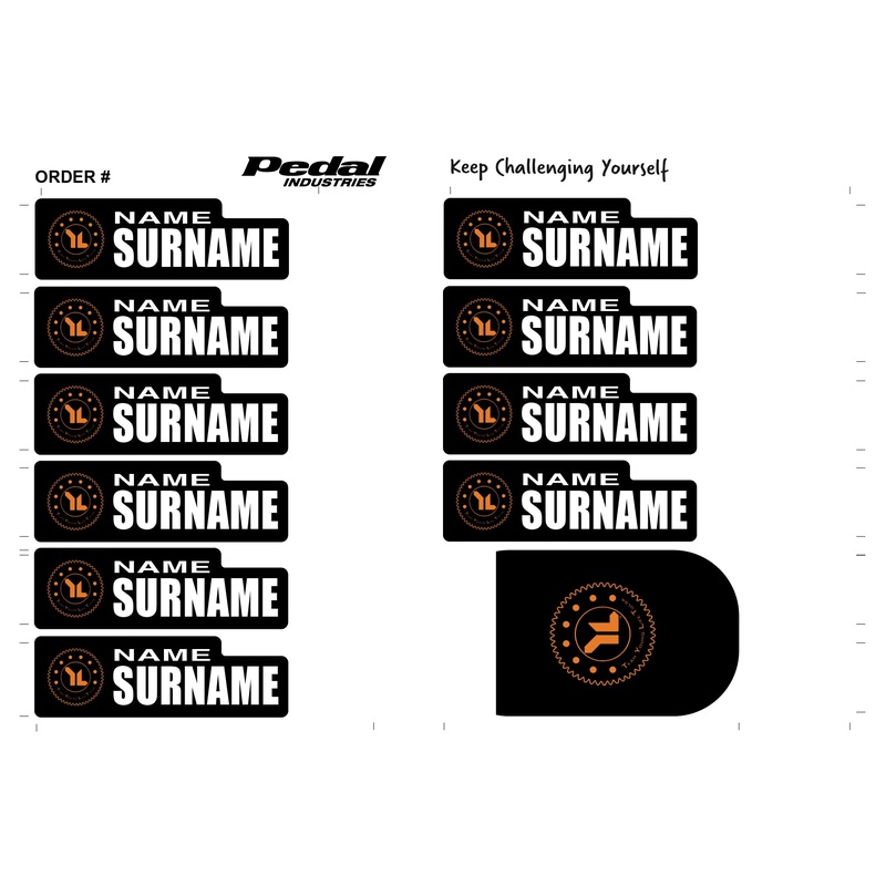 Team Young Life Tulsa 2024 ID Sticker Bikes & Gear