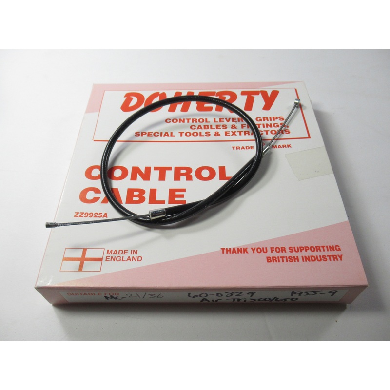 60-0329 AIR CABLE TRI 1955 56 57 58 59 Triumph choke cable Doherty
