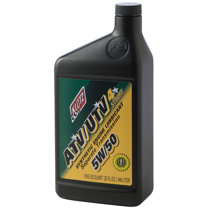 KLOTZ ATV/UTV Synthetic Engine Lubricant 5W-50 – 32 Oz (Part #: ATVUTV-550)