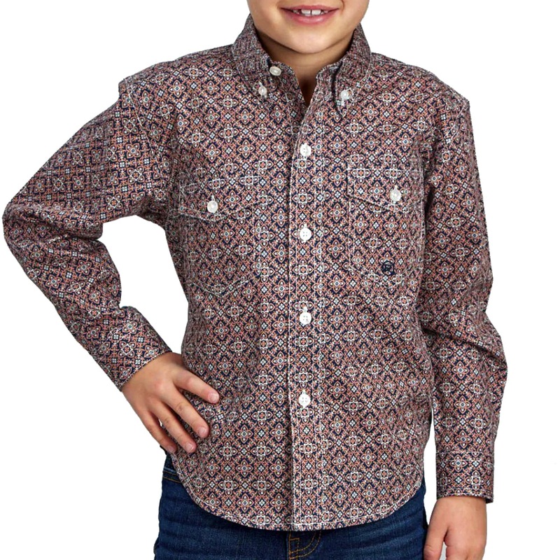 Roper Boy’s Ginger Foulard Shirt Ginger Foulard