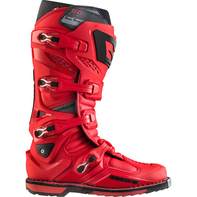 GAERNE SG 22 Boots Red Size 11 – High-Performance Motorcycle Footwear