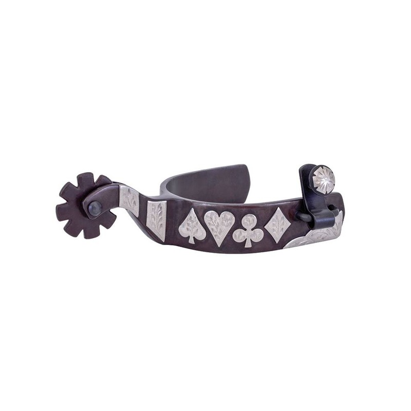 Metalab Mens Gambler Engraved Spurs