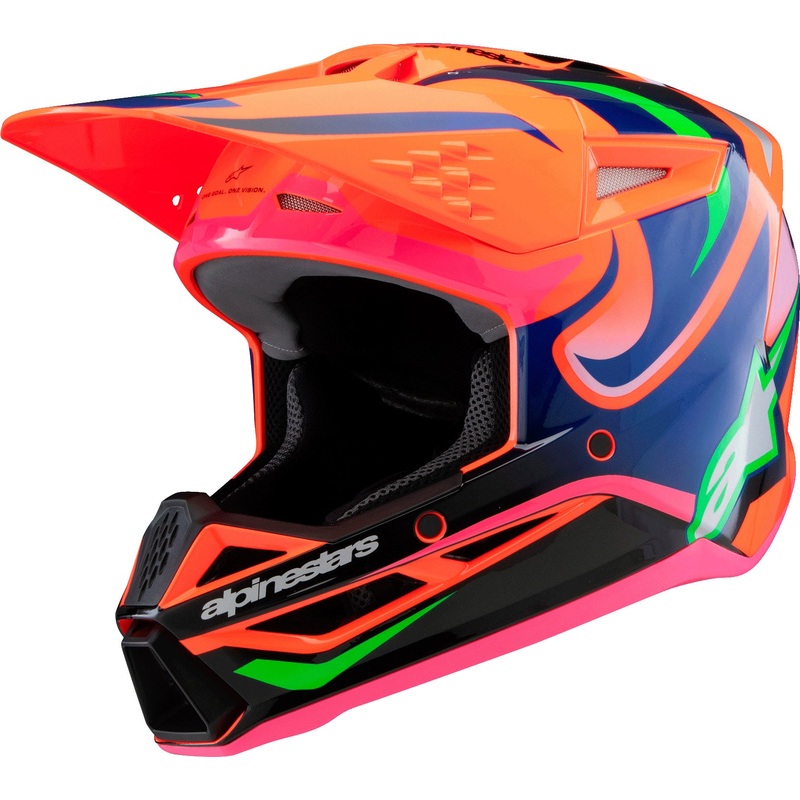 Sm3 Youth Deegan Helmet Orng Flo/Prpl/Pnk Fluo Yl