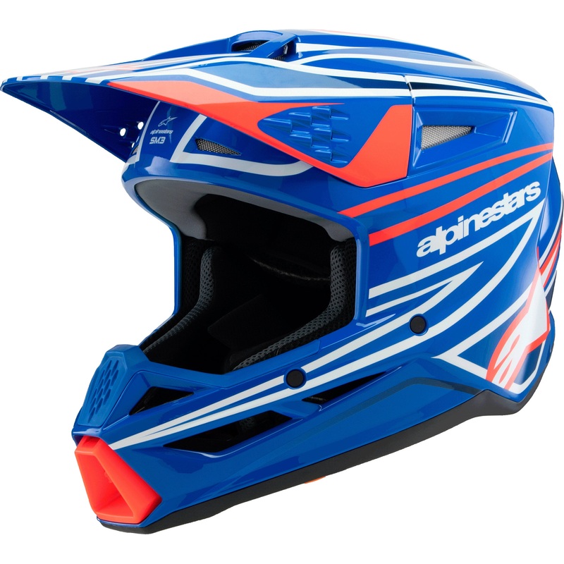 Sm3 Youth Wurx Helmet Blue/Red/Wht/Blk Ym