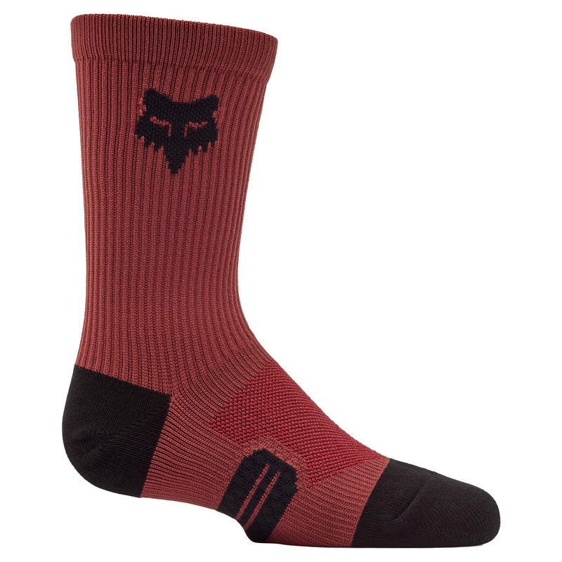 FOX Youth 6″ Ranger Crew Socks – L – Rust