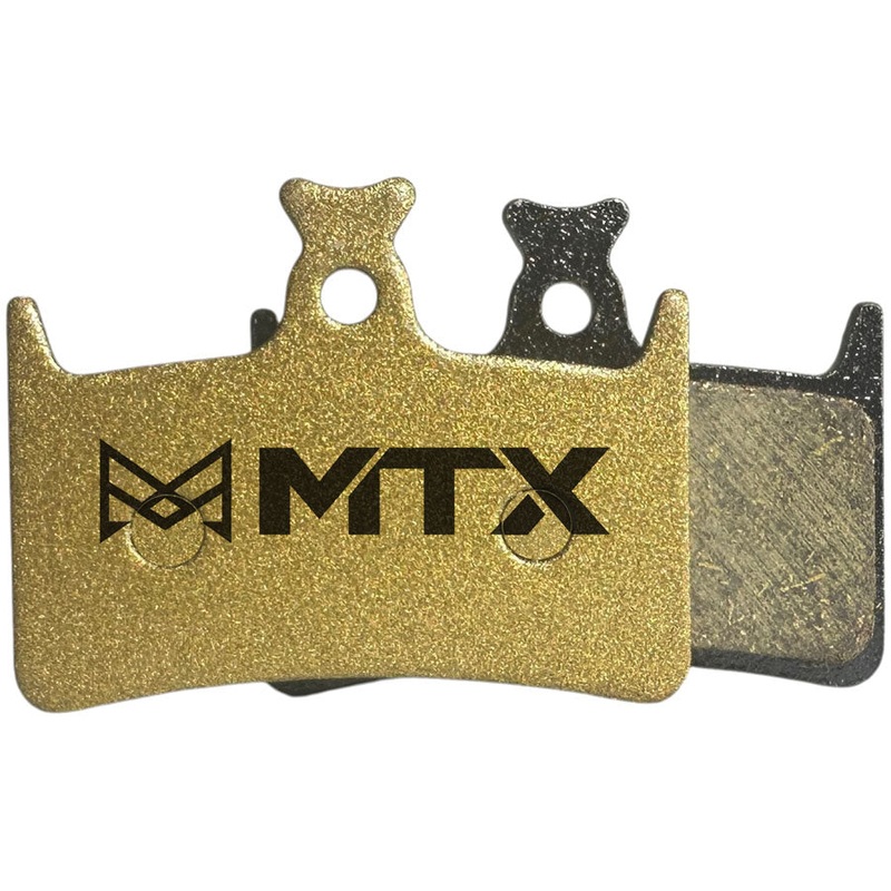 MTX Gold Label HD Disc Brake Pads – Ceramic/Kevlar Compound, Hope Tech 3 and Tech 4 E4 and RX4, 4-Piston, Single Set