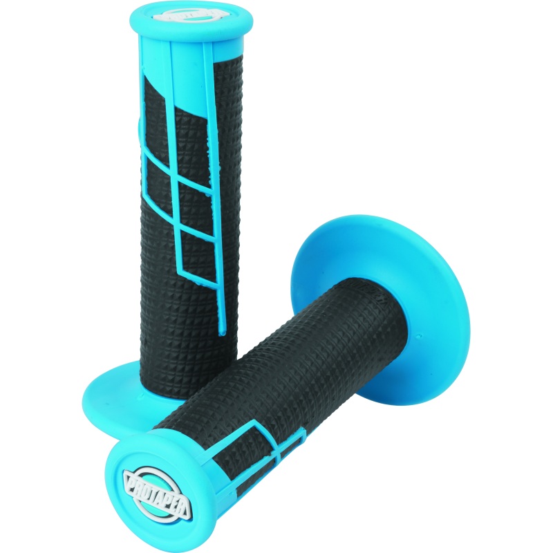 ProTaper Clamp-On 1/2 Waffle Grip – Neon Blue/Black