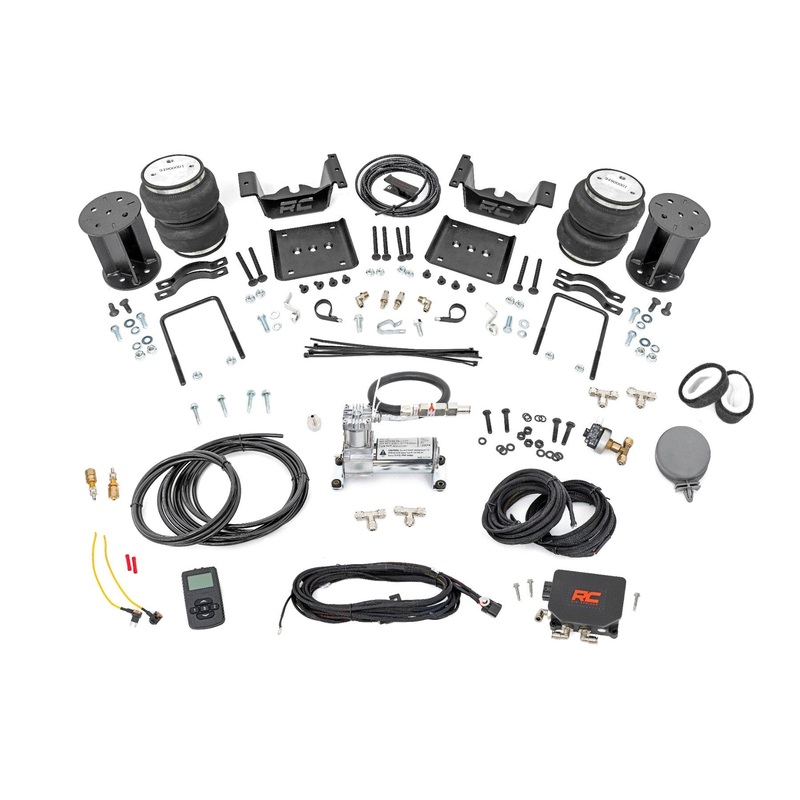 Rough Country | Air Spring Kit w/compressor | Wireless Controller | 6-7.5 Inch Lift Kit | Chevy/GMC 1500 (07-18) | 100056WC