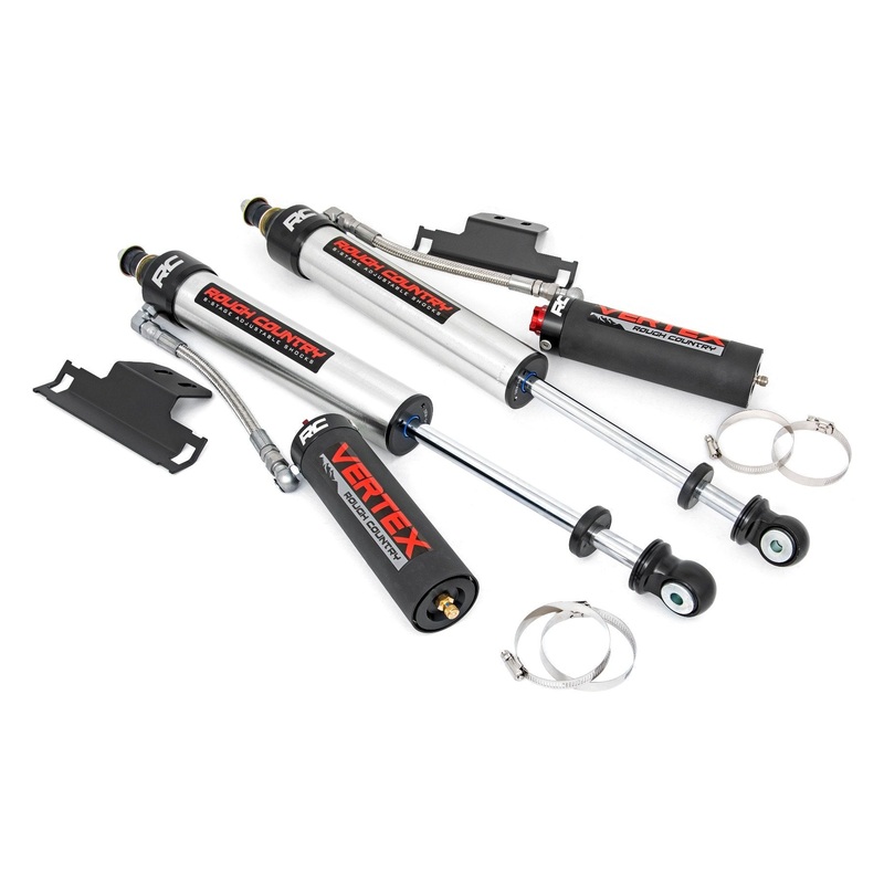 Rough Country | Vertex 2.5 Adjustable Rear Shocks | 3″ | Toyota Tacoma 2WD/4WD (2005-2023) | 699010