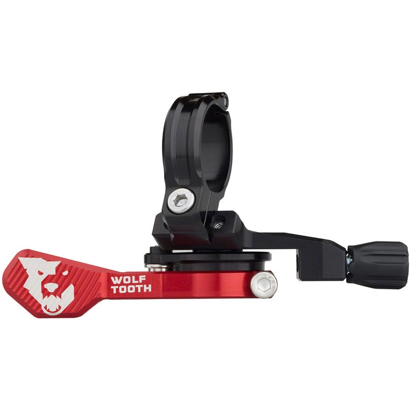 Wolf Tooth ReMote Pro Dropper Post Lever – 22.2mm Clamp, Red