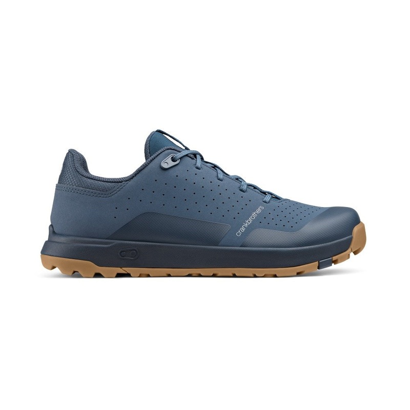 Crank Brothers Mallet Trail Lace Clipless Shoes – US 10.5 – Navy – Gum