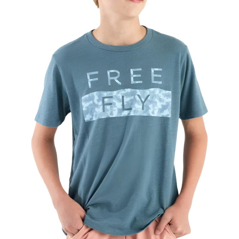 Free Fly Youth Clearwater Camo Tee