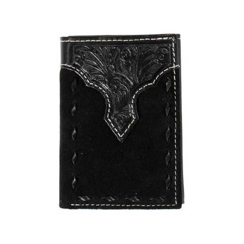 Nocona Rodeo Roughout Tri-Fold Wallet