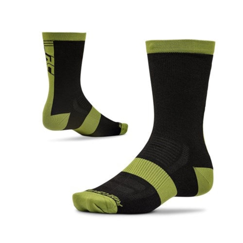Ride Concepts Mullet Socks – S – Black – Olive