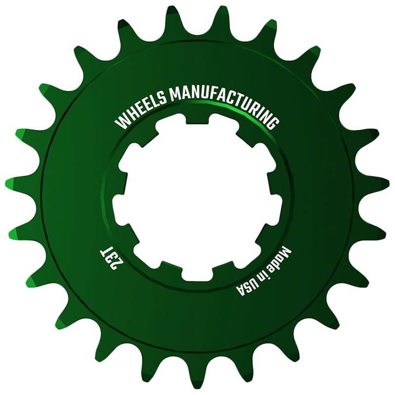 Wheels Manufacturing SOLO-SPEED Cog – 23t Fits SOLO-SPLINE SOLO-XD kits Green