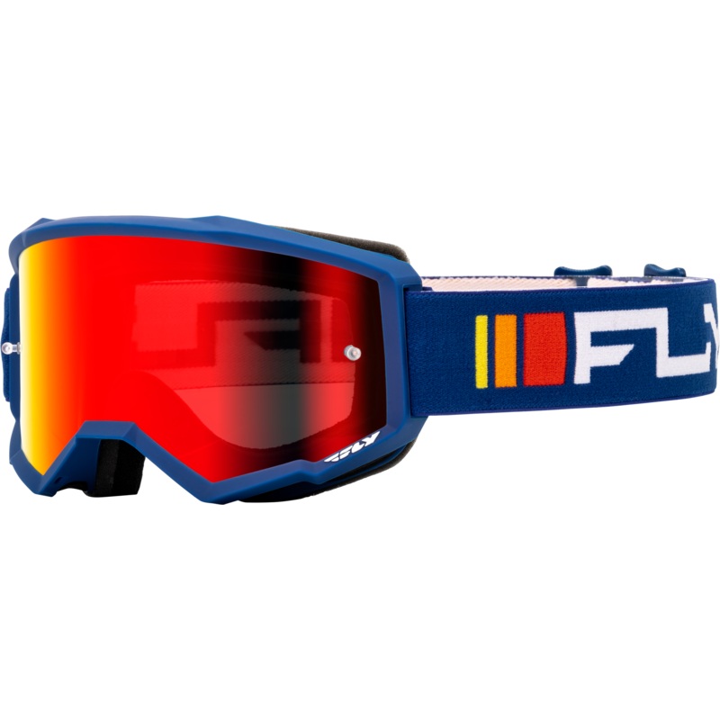 Youth Zone Goggle Navy/White W/ Red Mirror/Smoke Lens