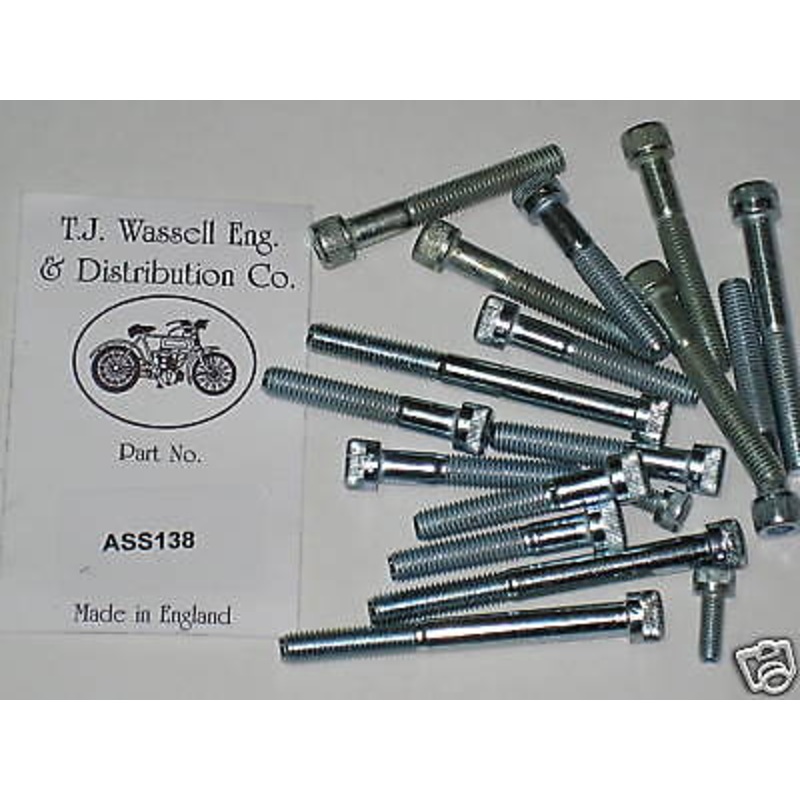 BSA allen screw set A65 A50 engine side cover CEI 1963 64 65 66 67 68 screws