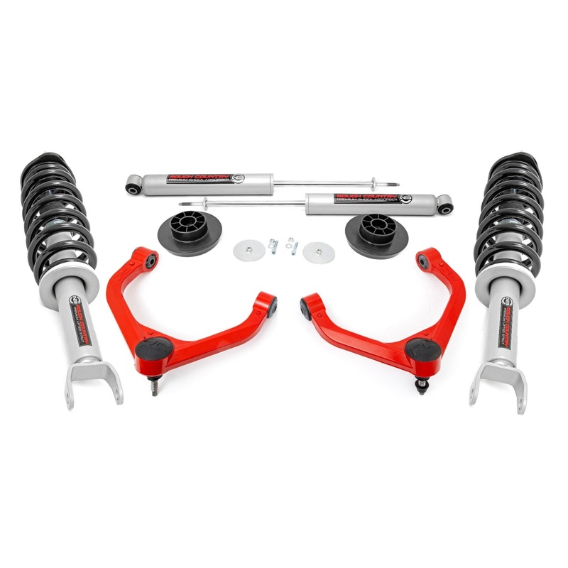 Rough Country | 3.5 Inch Lift Kit | N3 Struts | Ram 1500 2WD/4WD (2019-2026) | 31431RED
