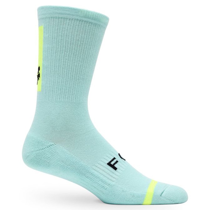 Fox 8″ Defend Socks – S/M – Light Blue
