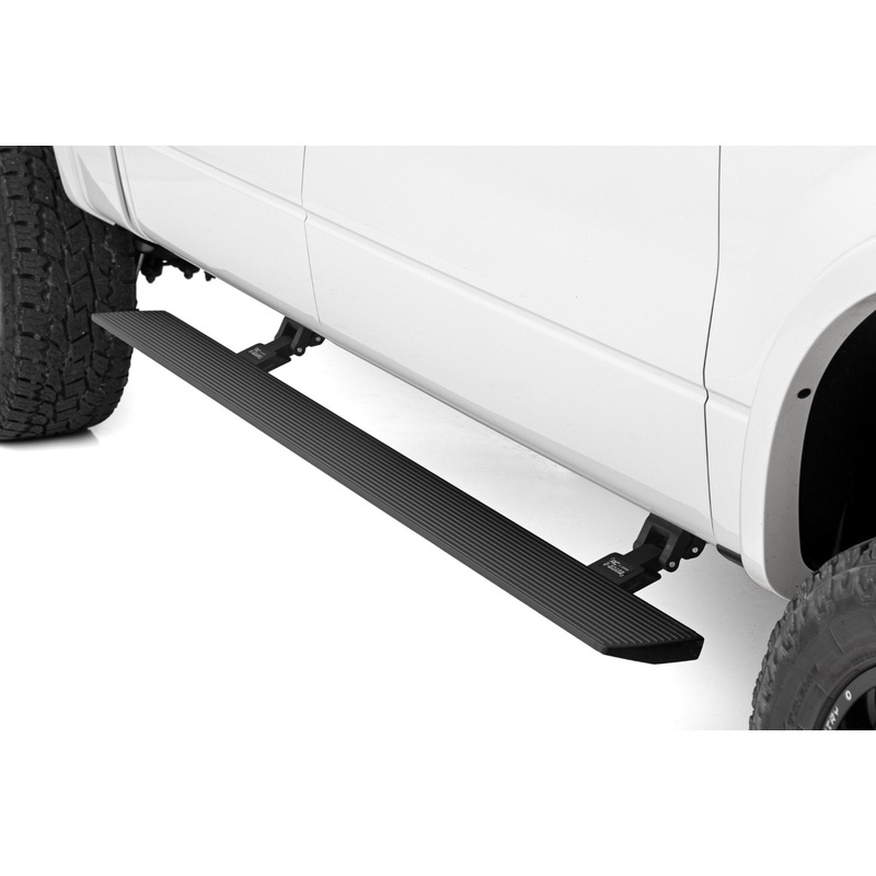 Rough Country | Power Running Boards | Dual Electric Motor | Crew Cab | Ford F-150 (09-14) | PSR71529