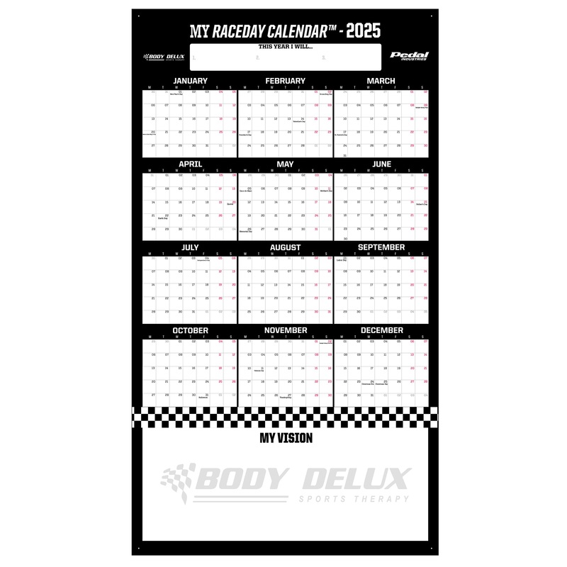 BodyDelux 2025 GIANT MY RACEDAY CALENDAR
