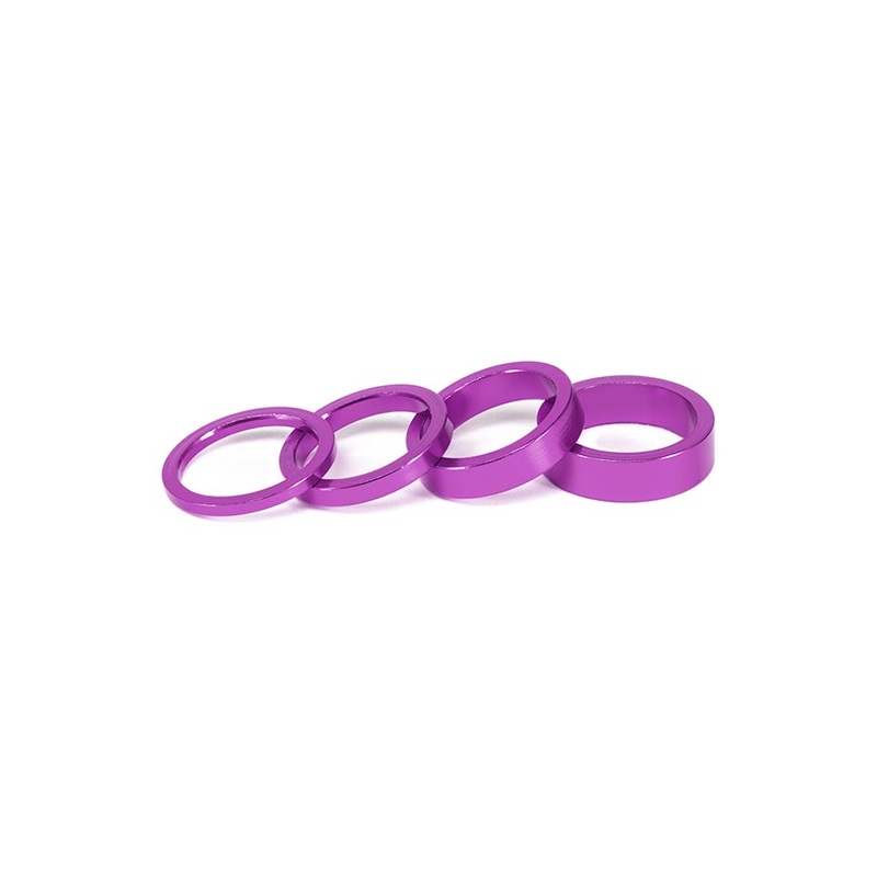 Salt Headset Spacer Headset Spacer 1-1/8” Height: 3mm/5mm/8mm/10mm 6061-T6 Aluminum Purple