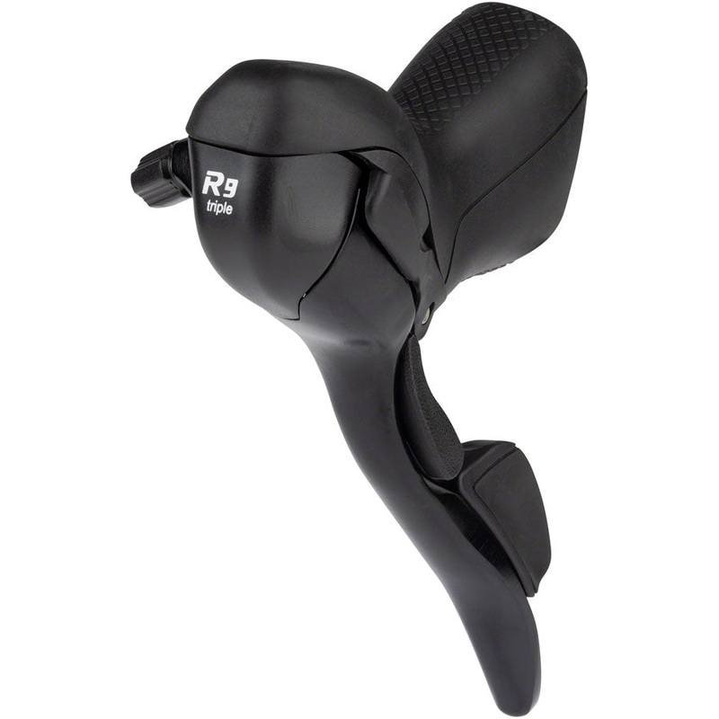 microSHIFT R9 Left Drop Bar Shift Lever – Triple, Shimano Compatible, Black
