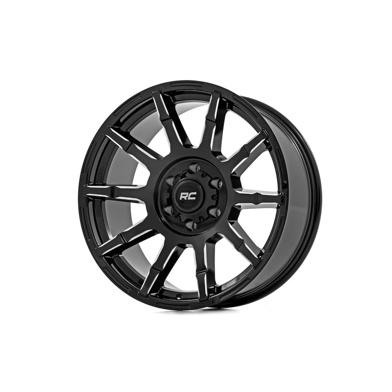 Rough Country | Rough Country 83 Series Wheel | One-Piece | Gloss Black | 20×9 | 8×170 | -12mm | 83200911
