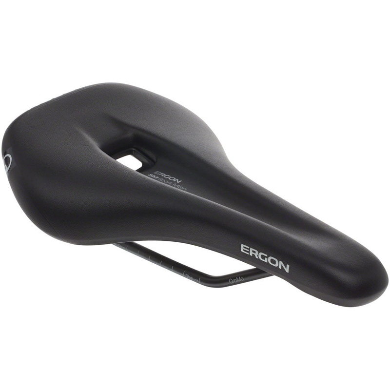 Ergon SM Sport Saddle – Chromoly Black Men’s Small/Medium