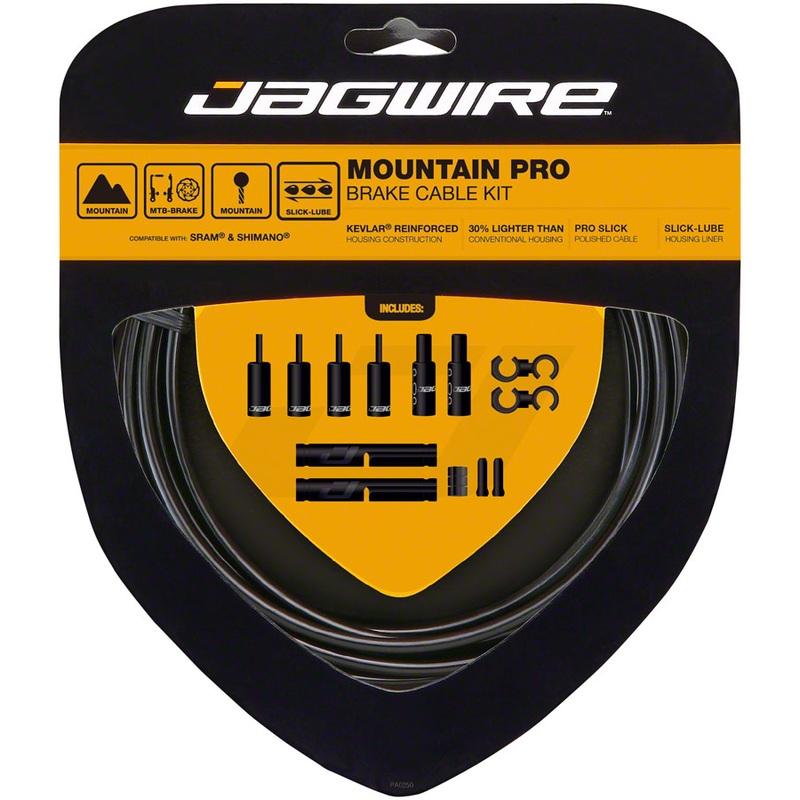 Jagwire Pro Brake Cable Kit Mountain SRAM/Shimano, Black