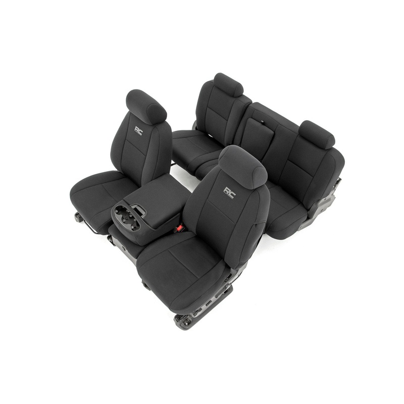 Rough Country | Seat Covers | FR 40/40/20 & RR Full Bench | Chevy/GMC 1500/2500HD (07-13) | 91033