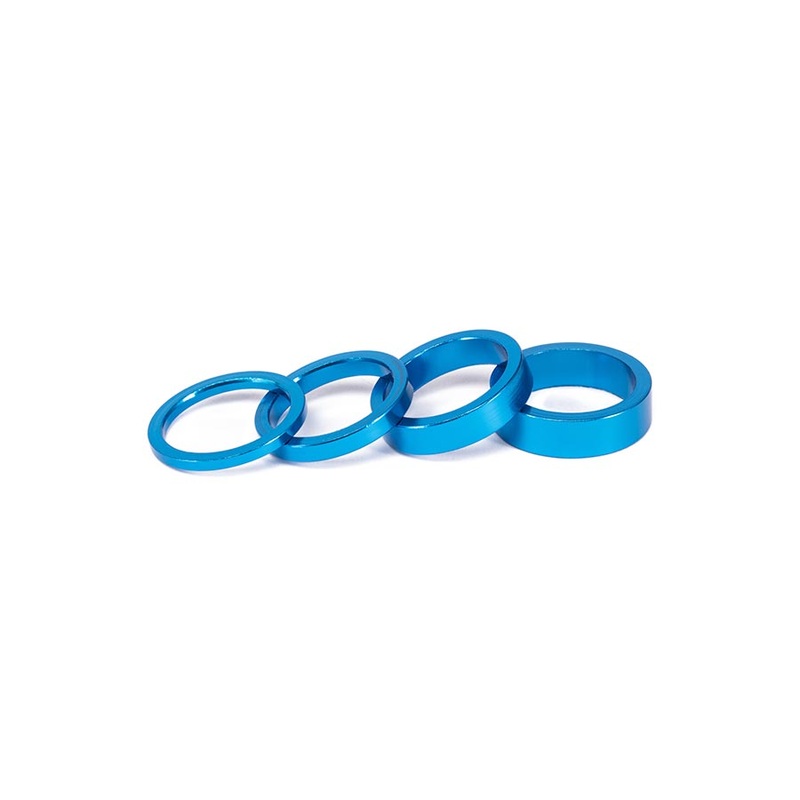 Salt Headset Spacer Headset Spacer 1-1/8” Height: 3mm/5mm/8mm/10mm 6061-T6 Aluminum Blue