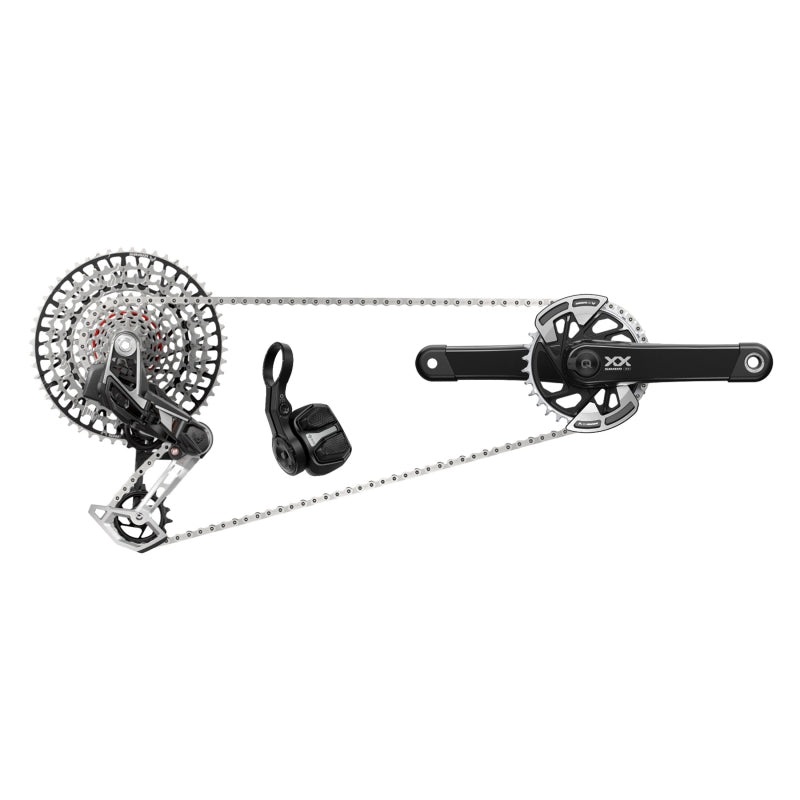 SRAM XX T-Type Eagle Transmission Power Meter Group – 175mm 32t Chainring AXS POD Controller 10-52t Cassette Rear Derailleur Chain