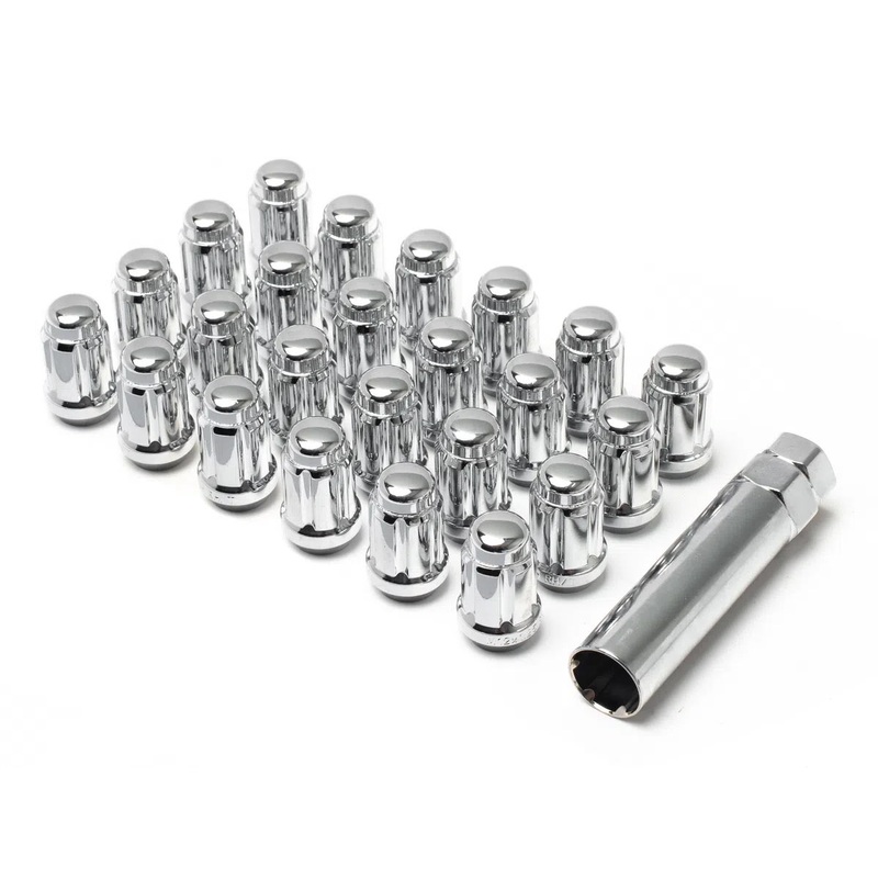 12X1.50 SPLINE 6 LUG KIT 1.38″ CHROME