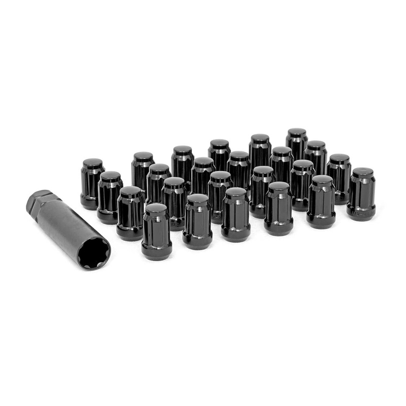 Rough Country | 1/2×20 Lug Nut Set of 24 | Black | 502024BLK