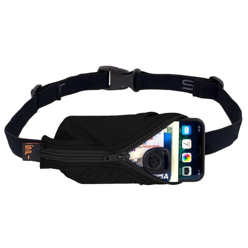 SpiBelt Adult Belt with 9″ Pocket 001 Blk Blk