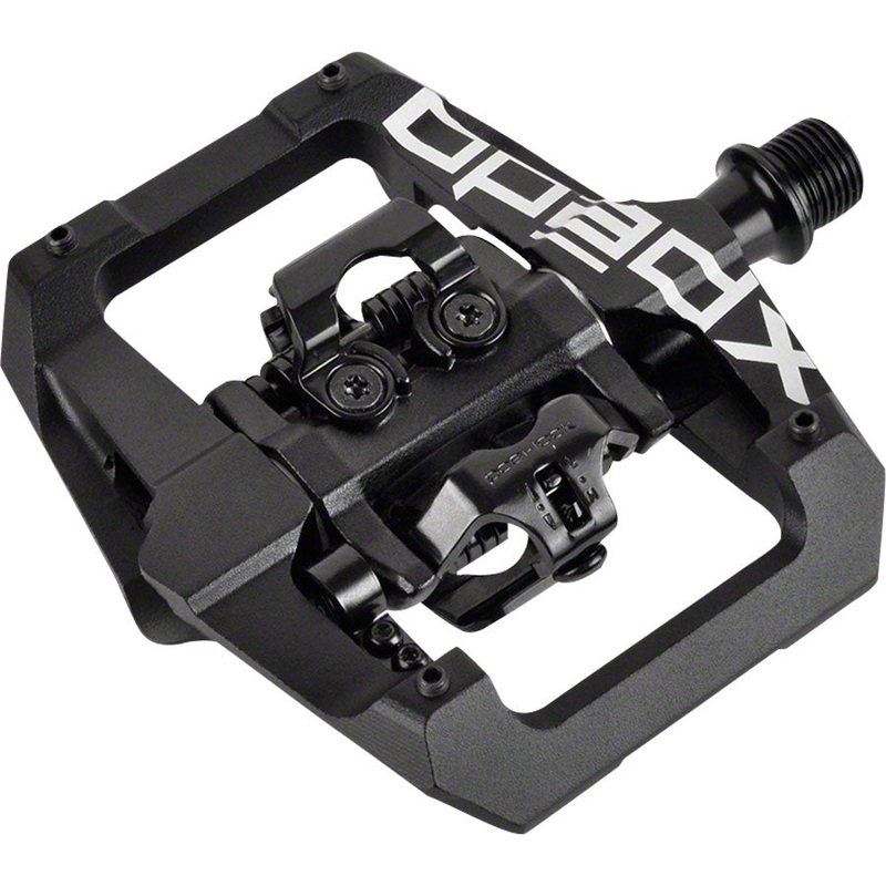 Xpedo GFX Pedals – Dual Sided Clipless with Platform, Aluminum, 9/16″, Black