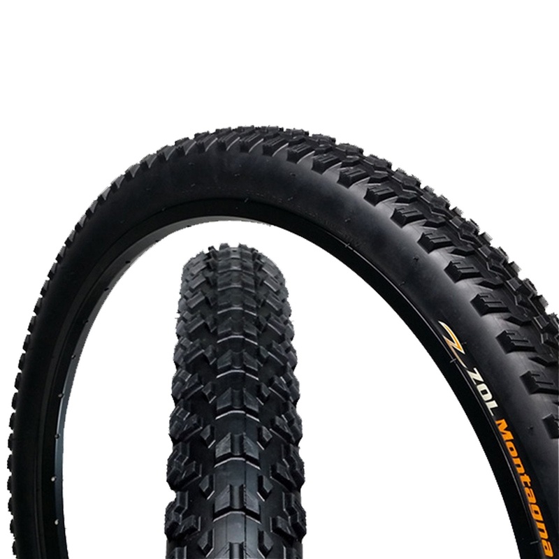 Zol Montagna Mtb Mountain Wire Bike Bicycle Tire 27.5×2.125″ Black