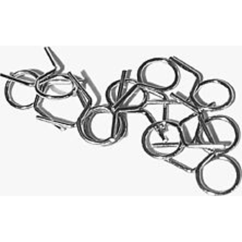 Wire Hose Clamps Pk/10 – 4mm to 5mm ID.