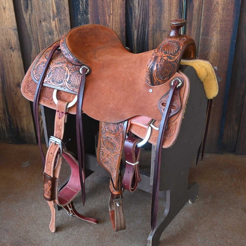 16.5″ JEFF SMITH COW HORSE SADDLE