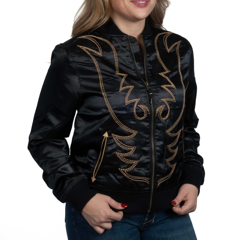 Cruel Denim Women’s Western Stitch Bomber Jacket
