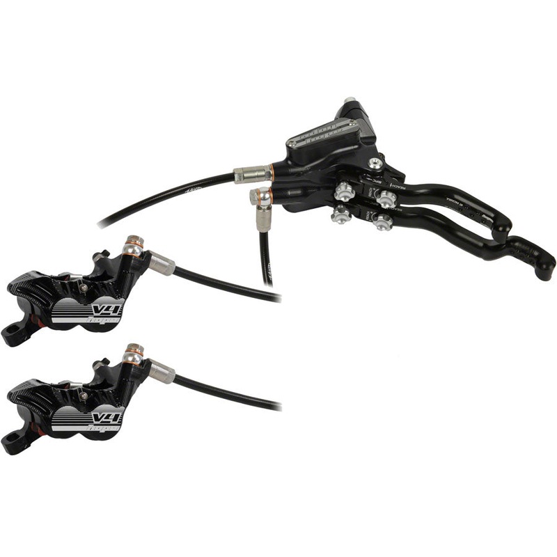Hope Tech 3 V4 Duo Disc Brake Lever – Left Hand Front Rear Hydraulic Post Mount BLK
