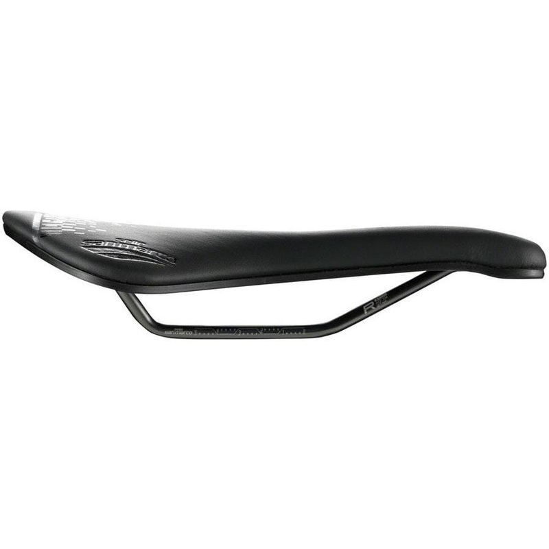 Aspide Short Open-Fit Racing Saddle – Manganese BLK Mens Narrow Black