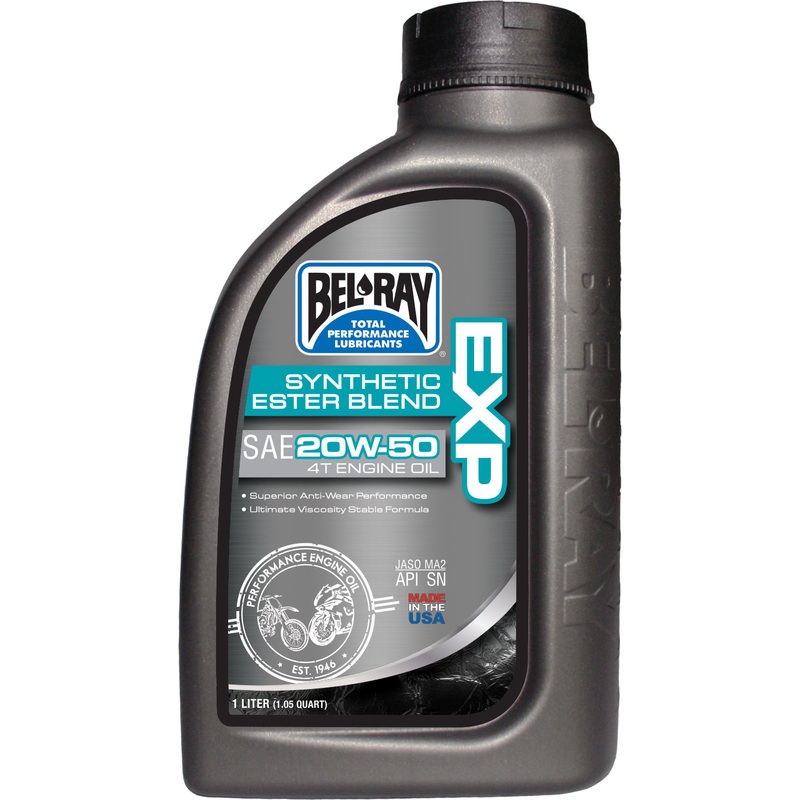 Bel-Ray EXP Synthetic Ester Blend 4T Engine Oil 20W-50 – Part Number 99131-B1LW